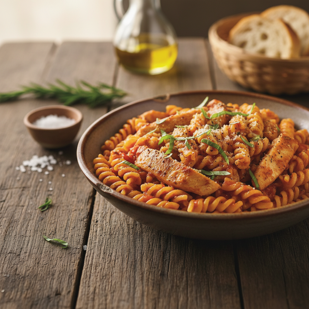 Greiti ir gardūs makaronai su vištiena: patiks visai šeimai