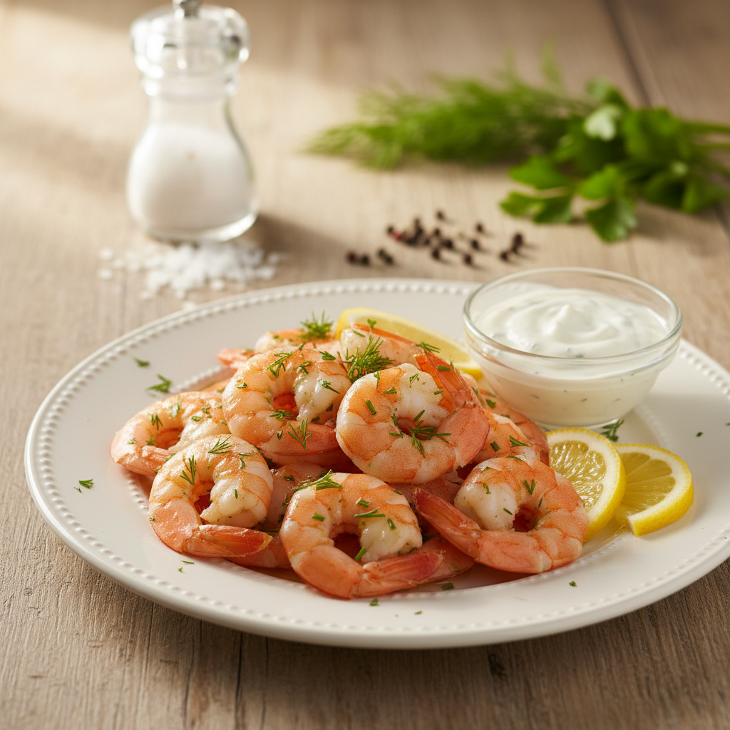 Paprastas ir gardus virtų krevečių receptas vakarienei namuose