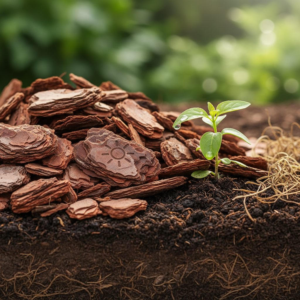 Kaip pušų žievės mulčias padeda prižiūrėti sodą ir apsaugoti augalus