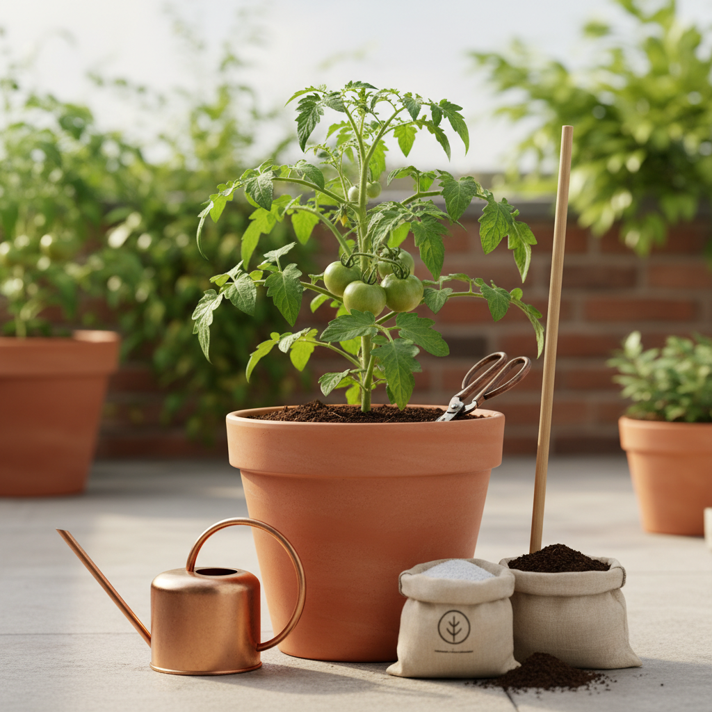 Pomidorai vazone: kaip užsiauginti gausų derlių lauke?